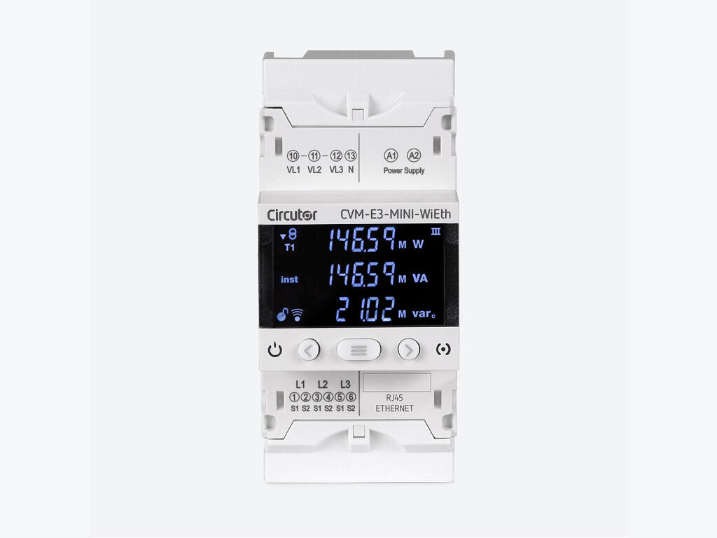 CVM-E3-MINI-ITF-485-IC, Analizador de redes trifásico carril DIN